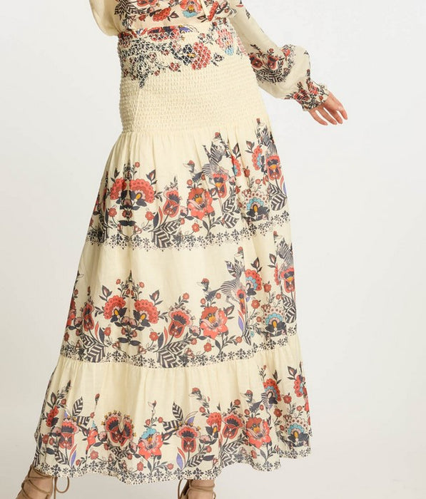 Caballero Chablis Skirt - Zebra Leaf