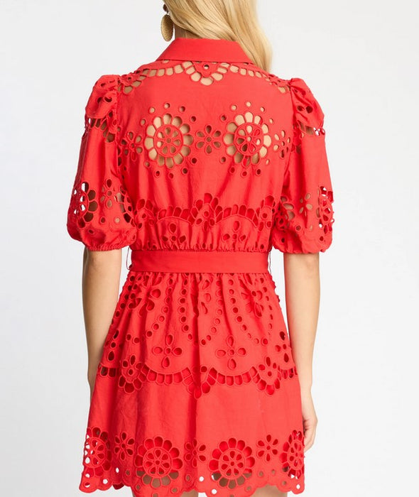 Caballero Eloise Dress - Poppy Red