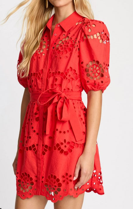 Caballero Eloise Dress - Poppy Red