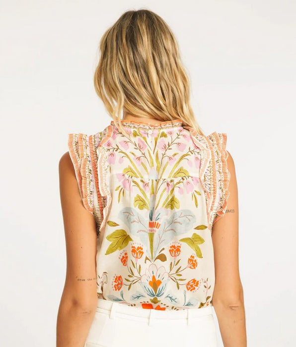 Caballero Micheline Top - Vintage Floral