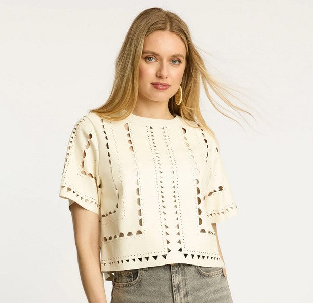Caballero anisa Top - Antique White