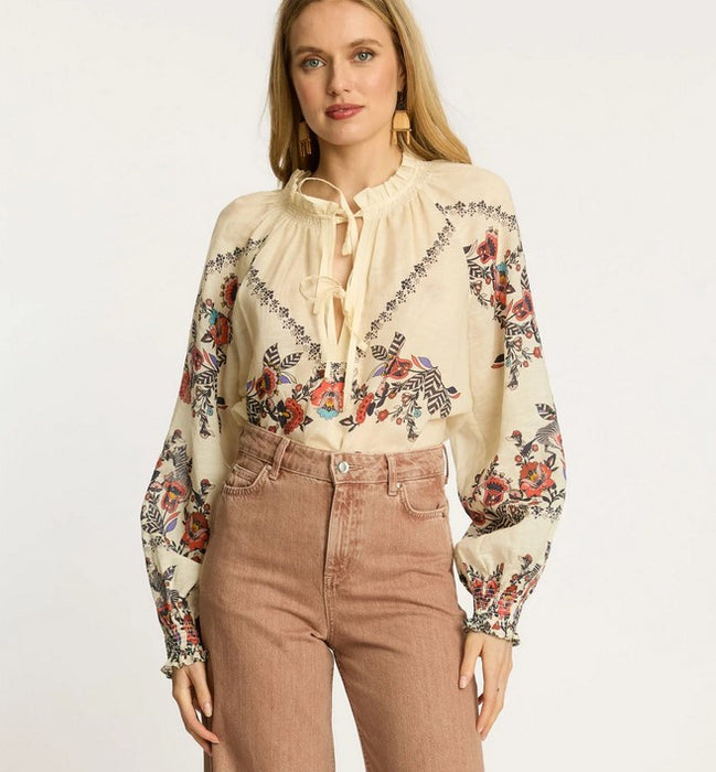 Caballero Vickie Top - Zebra Leaf