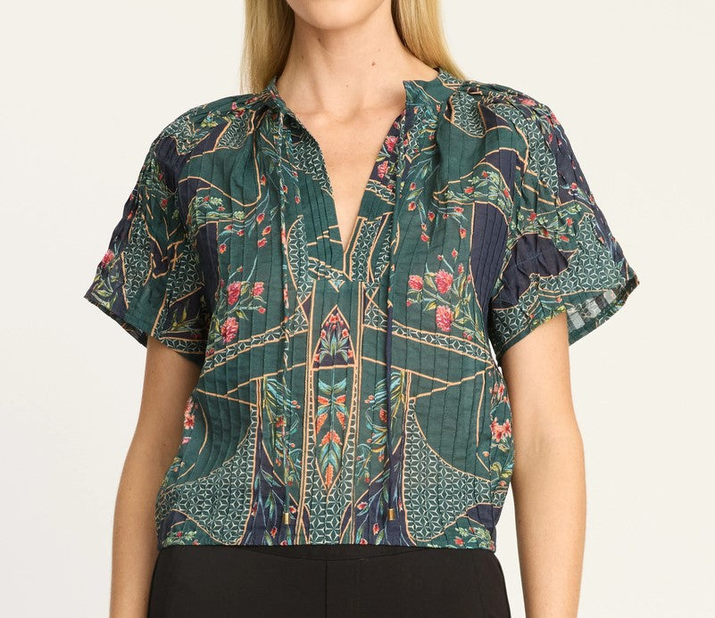 Caballero Zola Top - Patchwork Flower