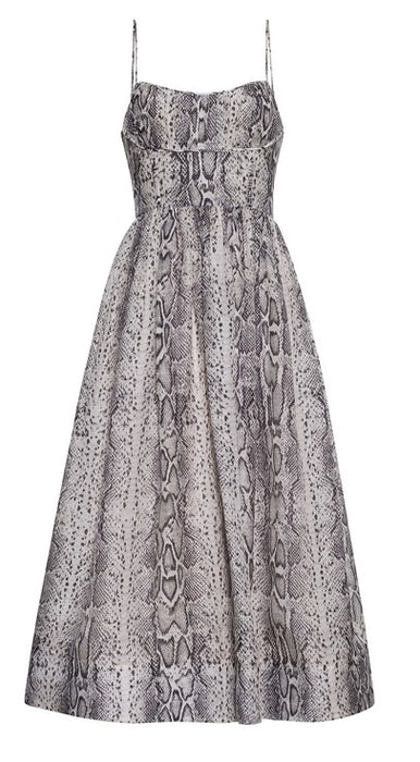 Cara Cara NYC Alba Dress - Classic Snake Grey