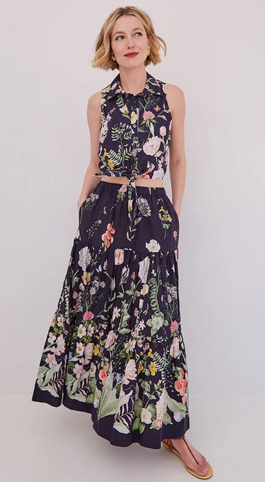 Cara Cara NYC Melanie Skirt - Bloomsfield Navy