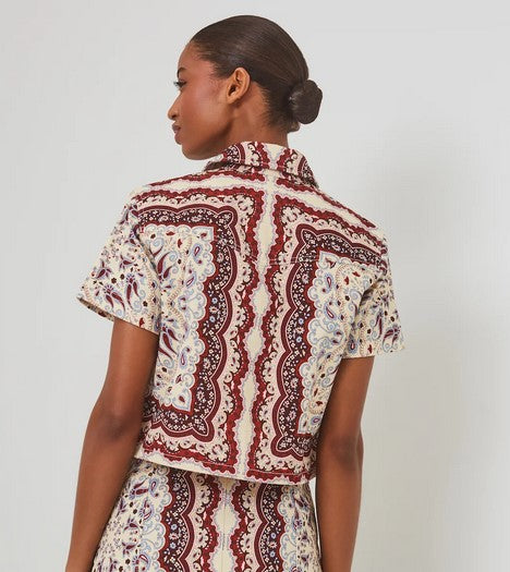 Cara Cara NYC Paro Top - Paisley Scarf