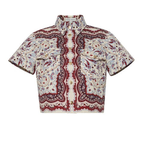 Cara Cara NYC Paro Top - Paisley Scarf