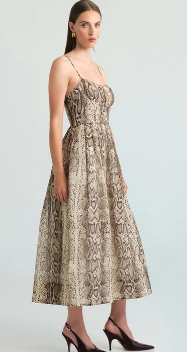 Cara Cara NYC Alba Dress - Classic Snake Grey