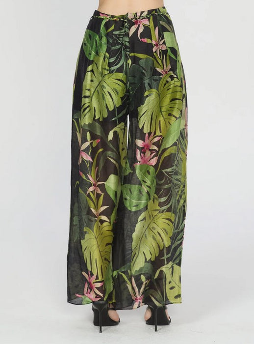 Ciebon Thom Pleated Pants - Black Multi