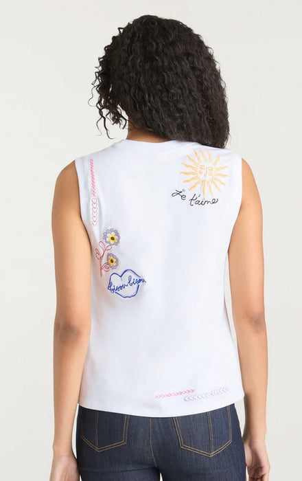 Cinq a Sept Summer Love Blaine Tee - White