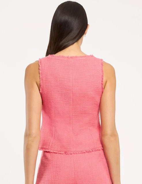 Cinq a Sept Camen Vest - Sunset Blush