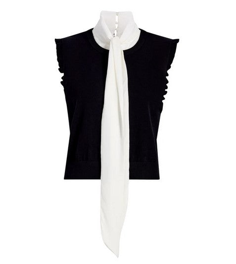 Cinq a Sept Chara Top - Black/Ivory