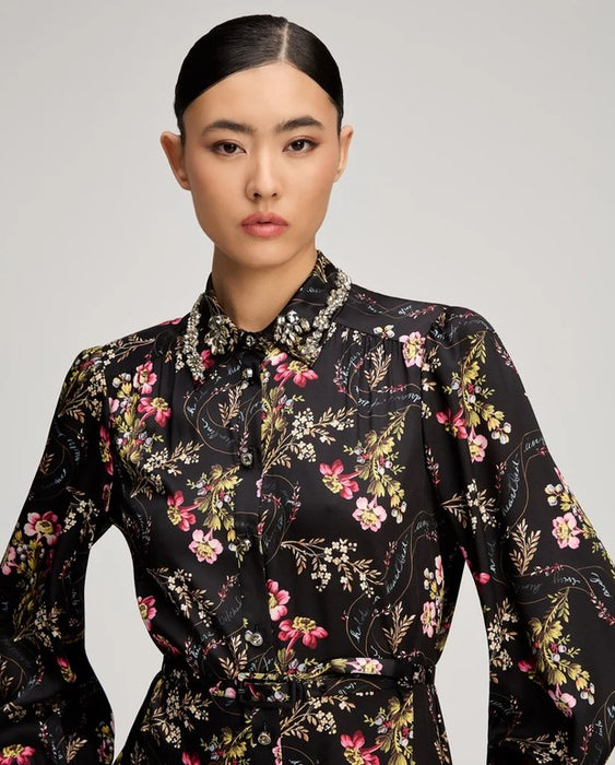 Cinq a Sept Love Letter Emilienne Dress - Black Multi