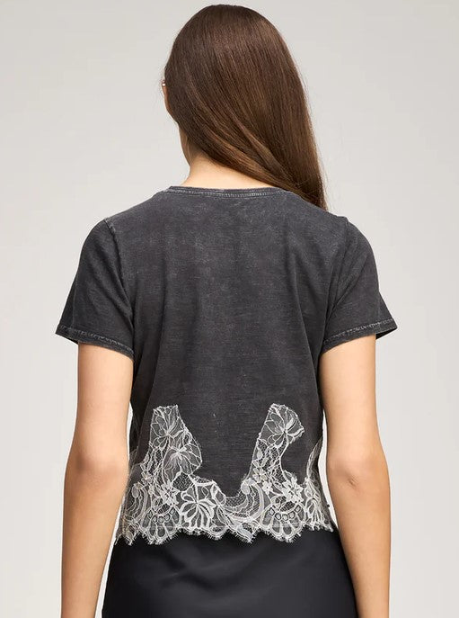 Cinq a Sept Encore Tee - Washed Black/Ivory