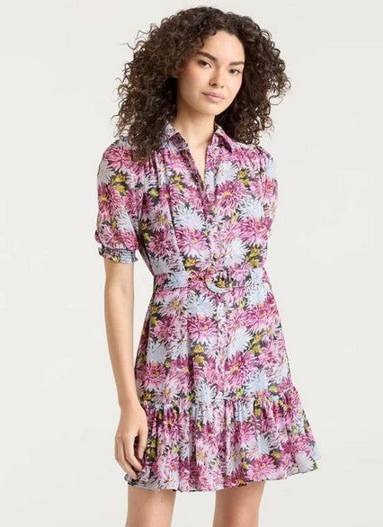 Cinq a Sept Print Halbini Dress - Dahlia Print