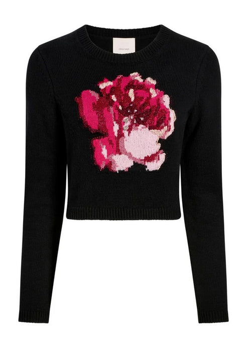 Cinq a Sept Heritage Rise Issa Sweater - Black