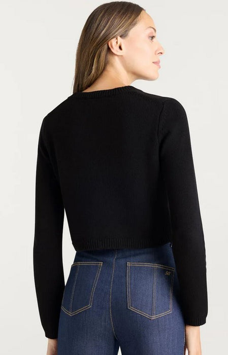 Cinq a Sept Heritage Rise Issa Sweater - Black