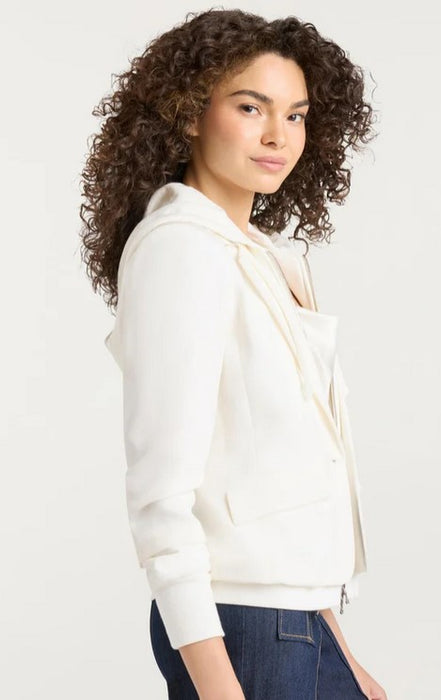 Cinq a Sept Zip Up Le Peite Khloe Blazer - White