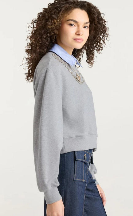 Cinq a Sept Lavina Pullover - Heather Grey