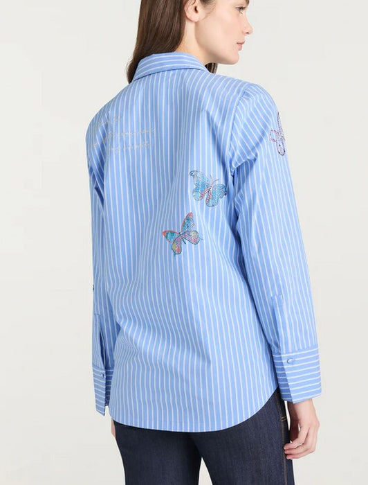 Cinq a Sept Lisa Shirt - French Blue/White