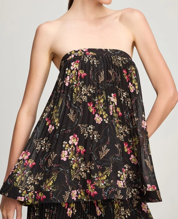 Cinq a Sept Love Letter Rosaline Gown - Black Multi