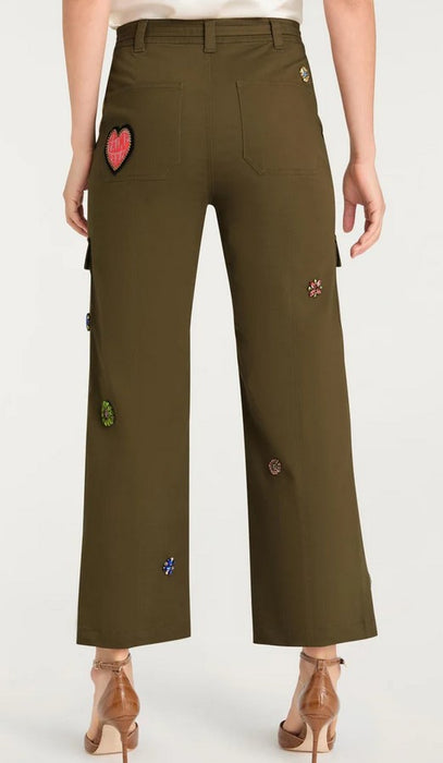 Cinq a Sept Retro Love Michelle Pants - Olive Military
