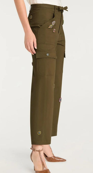 Cinq a Sept Retro Love Michelle Pants - Olive Military