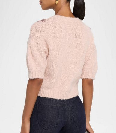 Cinq a Sept Millicent Cardigan - Blush Pink