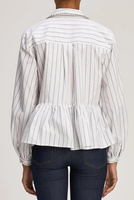 Cinq a Sept Nyomi Top - White/Black