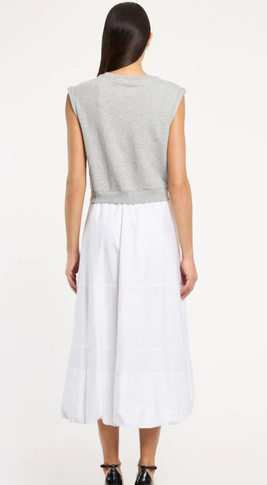 Cinq a Sept Parker Dress - Heather Grey/White