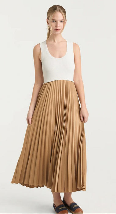 Cinq a Sept parma Dress - White/Brown Sugar