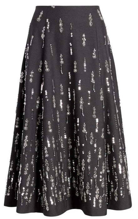 Cinq a Sept Selene Skirt - Charcoal Multi