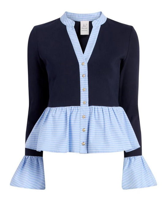 Cinq a Sept Skai Top - Navy