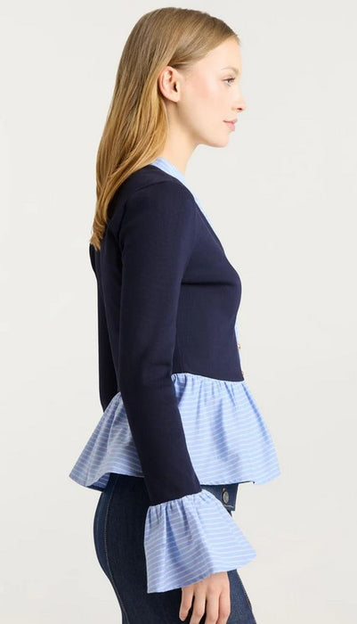 Cinq a Sept Skai Top - Navy