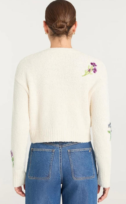 Cinq a Sept Solene Cardigan - Ivory/Multi