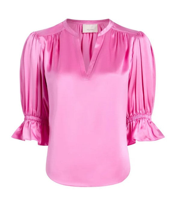 Cinq a Sept Split Neck Fiona Top - Violet Dawn