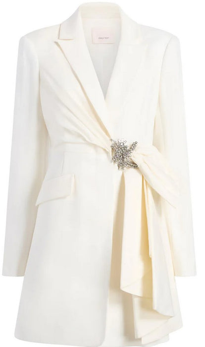 Cinq a Sept Taffeta Bow Cheyenne Dress - Ivory