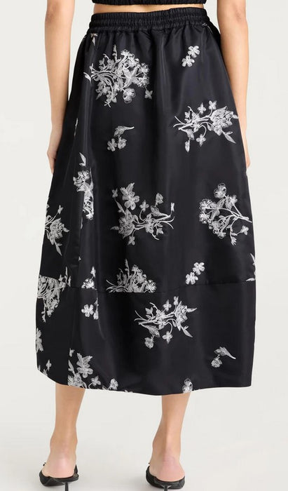 Cinq a Sept Wildflower Sirani Skirt - Black/Ivory