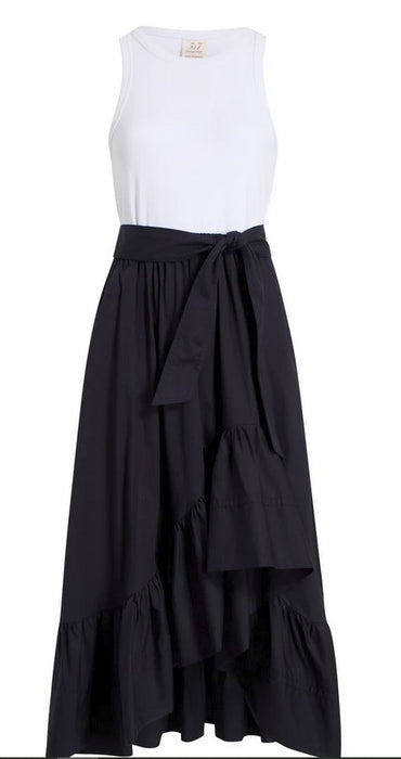 Cinq a Sept Zayla Dress - White/Navy