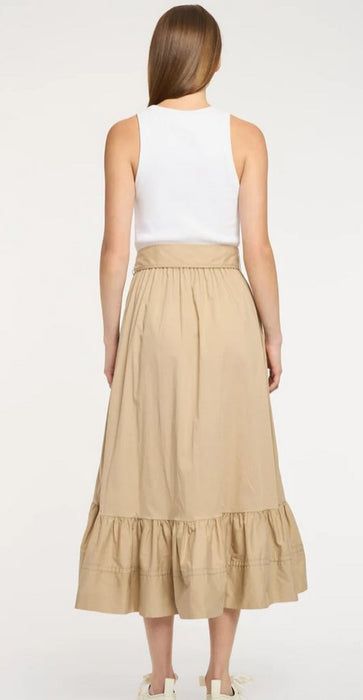 Cinq a Sept Zayla Dress - Khaki/White