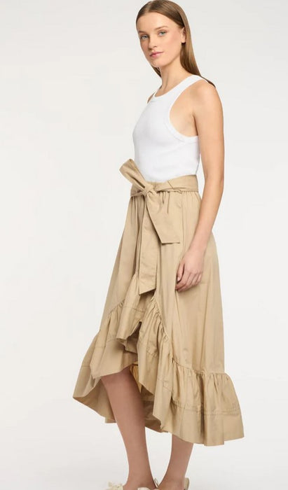 Cinq a Sept Zayla Dress - Khaki/White