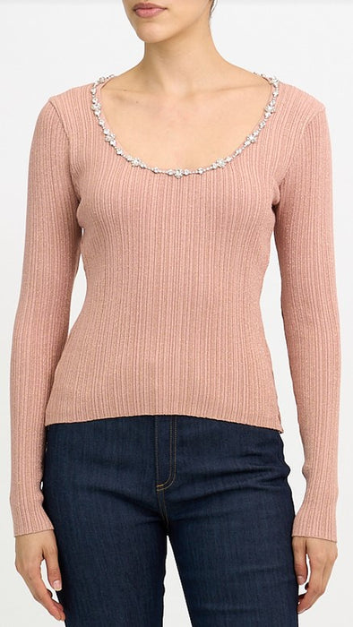 Cinq a sept Aminta Pullover - Blush Petal