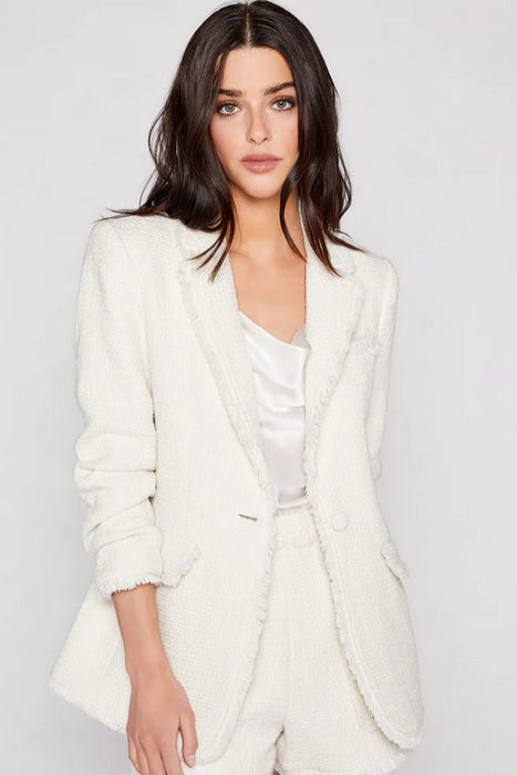 Cinq a Sept Boucle Khloe Blazer - Gardenia