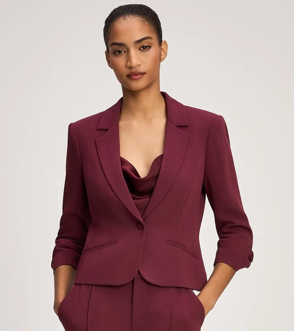 Cinq a Sept Let Petite Khloe Blazer - Dark Cherry