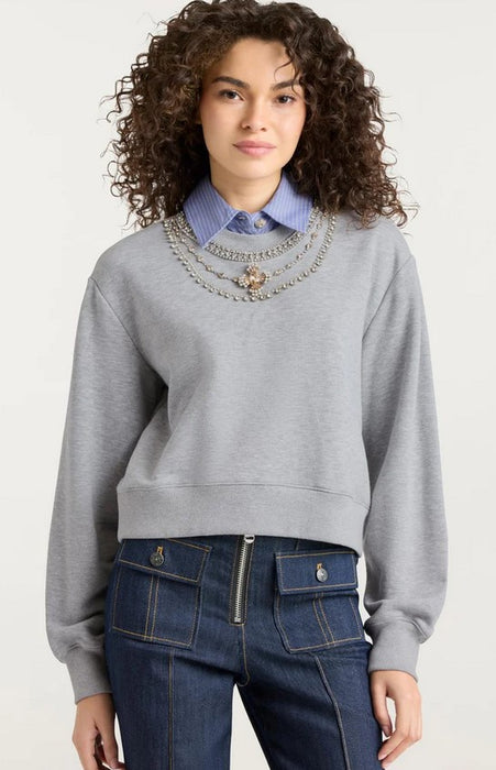 Cinq a Sept Lavina Pullover - Heather Grey
