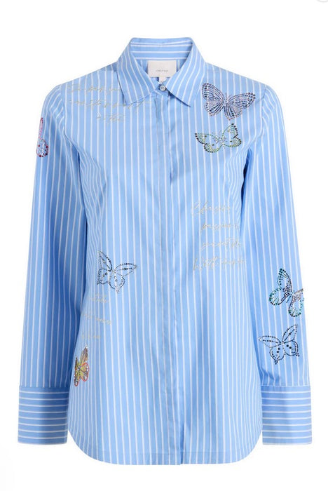 Cinq a Sept Lisa Shirt - French Blue/White