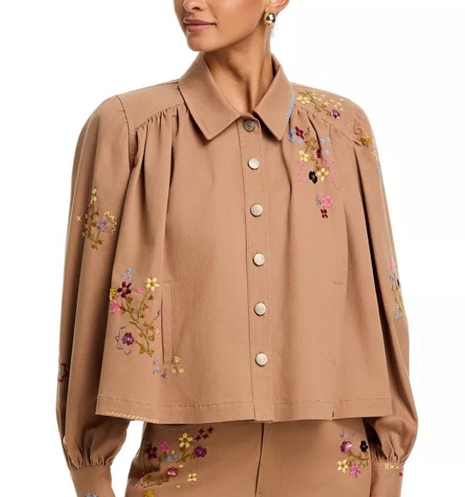 Cinq a Sept Wildflower Lyla Jacket - Brown Sand