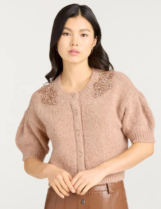 Cinq a Sept Millicent Cardigan - Light Russet