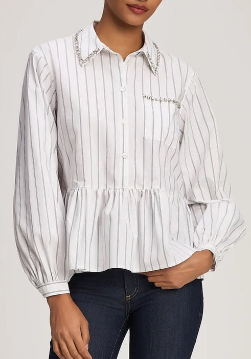 Cinq a Sept Nyomi Top - White/Black