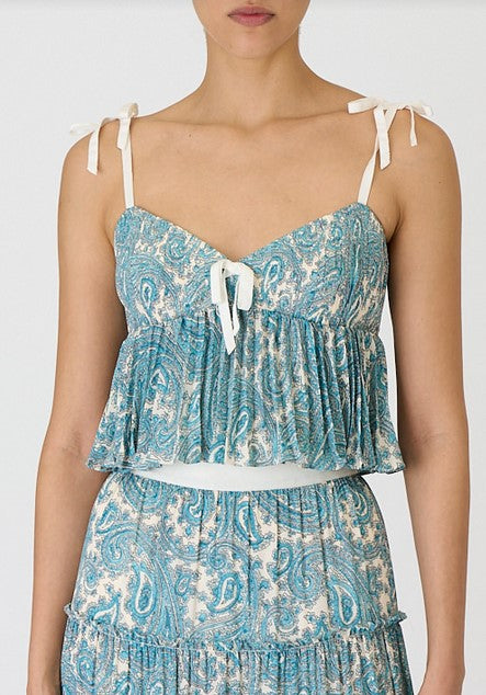 Cinq a Sept Orianna Top - Hendrix Paisley